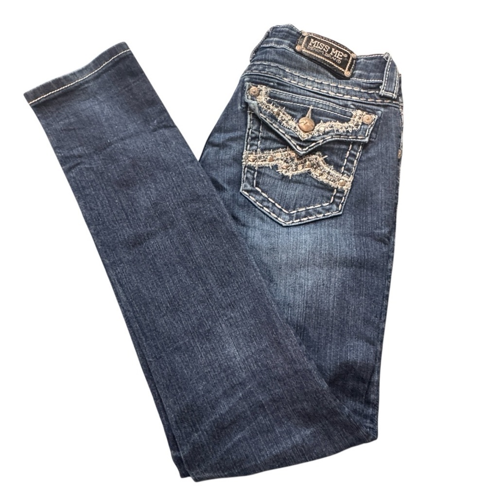 MISS ME Women's Jeans Skinny JE107252L Rhinestone’s Size 28